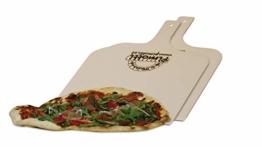 2xPimotti Pizzaschaufel/Brotschaufel/Flammkuchenbrett aus naturbelassenem Sperrholz für Pizzastein - 1