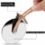 AiHom Pizzaschneider aus Edelstahl Pizzaroller Pizzamesser Pizzarad Pizza Cutter mit ovaler Griffform für angenehme Handhabung - 2