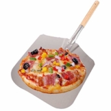 AllRight Pizzaschaufel Aluminium Pizzaschieber mit Holzgriff Brotschieber für Backofen - 1