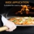 AngLink Pizzaschaufel, Aluminium Pizzaschieber mit Abnehmbarer Holz-Griff Brotschieber für Pizzaofen BBQ, 30.5x35.5x66cm - 5