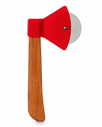 Anik-Shop PIZZAMESSER 21cm in Form Einer Axt Pizzaschneider Pizzaroller Pizza Roller 94 - 2