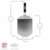 Argon Tableware Klappbare Pizzaschaufel/Pizzapaddel. Edelstahlblatt, ergonomischer Handgriff - 3