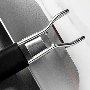 Argon Tableware Klappbare Pizzaschaufel/Pizzapaddel. Edelstahlblatt, ergonomischer Handgriff - 5