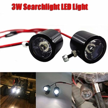 Baslinze 3W Suchscheinwerfer LED Licht für 1/10 Traxxas TRX4 SCX10 D90 RC Truck Crawler Car - 2