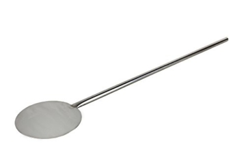 Beeketal Gastro Pizzaschaufel aus Edelstahl Ø 200 mm Schaufel Durchmesser, 100 cm Gesamtlänge, Gewicht: ca. 680g, keine Scharfen Kanten - 2