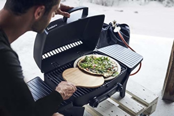 Enders Pizzastein 8791, für Gasgrill, Backofen, Flammkuchen, Grill-Zubehör, aus Keramik, Ø 31,5 cm - 