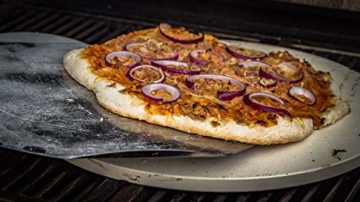 Grillfuerst Pizzablech rund aus Edelstahl - Durchmesser 31 cm - zur Vorbereitung und dem Transport des Pizzateiges - 7