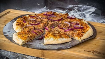 Grillfuerst Pizzablech rund aus Edelstahl - Durchmesser 31 cm - zur Vorbereitung und dem Transport des Pizzateiges - 9