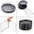 Grizzly Pizza Backset 5-teilig feststellbare Standhalterung 4 Rundbleche Ø 28 cm gleichzeitig Pizzen Backen und genießen Pizzableche einzeln Herausnehmbar - 3