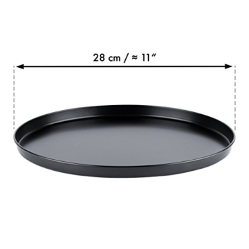 Grizzly Pizza Backset 5-teilig feststellbare Standhalterung 4 Rundbleche Ø 28 cm gleichzeitig Pizzen Backen und genießen Pizzableche einzeln Herausnehmbar - 5