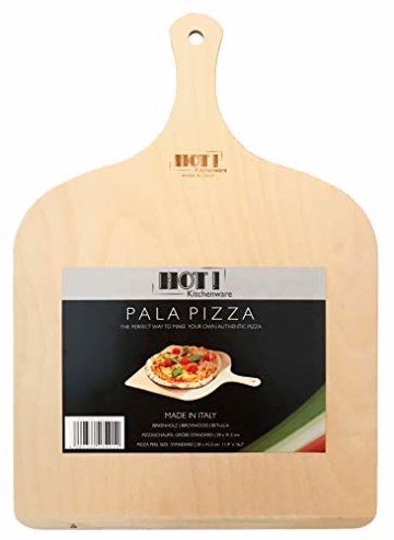 HOT! Kitchenware Pizzaschaufel Made in Italy aus Birkenholz 29x41,5cm (Menge 1Stück) - 1
