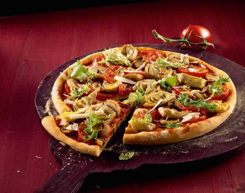Kaiser Delicious Crossini Pizzaform 37 x 35 x 2,5 cm, Blech rund, Pizzablech antihaftbeschichtet, gewellter Thermoboden - 2