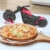 KUONIIY Motorrad Pizzaschneider, Edelstahl Kunststoff Pizzaroller, Pizzarad als schöne Dekor, Ideales Geschenk (21,5 * 8,5 cm, schwarz & rot) - 7