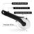 LEMCASE Pizzaschneider - Pizzaroller, Pizzarad - Pizza Cutter aus Edelstahl Räder und Silikon Griff | Schwarz - 2