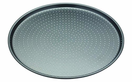 Master Class Crusty Bake Antihaft-Pizzablech/Knusperblech, Stahl, grau, 32 x 32 x 1,4 cm - 1