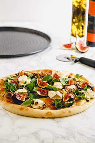 Master Class Crusty Bake Antihaft-Pizzablech/Knusperblech, Stahl, grau, 32 x 32 x 1,4 cm - 4