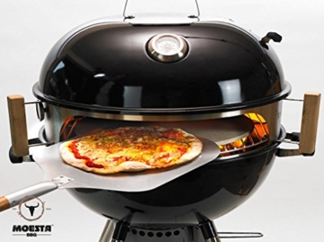 Moesta-BBQ 10039 Pizzaschieber No. 1 – Praktische 66cm Lange Aluminium Pizzaschaufel mit Holzgriff für den Grill oder Backofen für Pizzabacken wie im Steinofen - 2