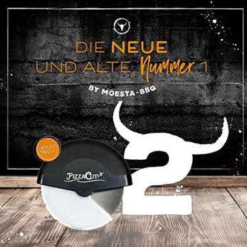 Moesta-BBQ 10601 PizzaCut Vol. 2 – Die No.1 unter den Pizzaschneidern inklusive Klingenschutz, handlichem Griff und hochwertiger Edelstahlklinge - 7