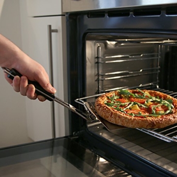 Navaris Pizzaschaufel faltbar aus Edelstahl - 44x18,5cm - Faltbare Schaufel mit extragroßer Fläche für Pizza Brot Flammkuchen - auch für Grill - 5