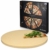 Navaris Pizzastein XXL für Backofen Grill aus Cordierit - Pizza Stein groß für Ofen Brot Backen Flammkuchen - Gasgrill Herd Steinplatte rund Ø 35cm - 1
