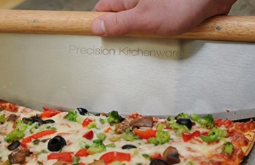 Pizzamesser – Wiegemesser – Pizzaschneider – 35cm – 10 Jahre Garantie! – Precision Kitchenware - 3