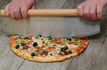 Pizzamesser – Wiegemesser – Pizzaschneider – 35cm – 10 Jahre Garantie! – Precision Kitchenware - 4