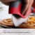 Pizzaroller mit Schutzklingenabdeckung- Sichere Lagerung | Abnehmbar, Super Sharp Blade-Food Grade 430 Edelstahl Pizzamesser - 2