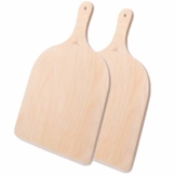 Pizzaschaufel aus Holz, 2er Set Pizzaschieber für hausgemachte Pizza und Brot - 1