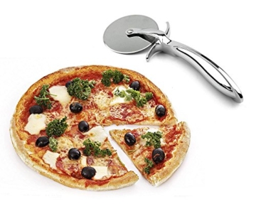 Pizzaschneider Rad, Jmege Küche Edelstahl Pizzaschneider mit rutschfestem Griff - 7
