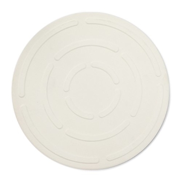 Relaxdays Pizza Set, runder Pizzastein aus Cordierit, Pizzaschaufel Holz, Steinplatte 38cm Ø für Backofen & Grill, grau - 3