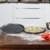 Relaxdays Pizzablech mit Perforation im Set runde Pizzabackbleche mit extra großem Durchmesser: ca. 29 cm Backbleche für Pizza und Flammkuchen Pizza Backset im 2er Set antihaftbeschichtet, anthrazit - 2