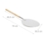 Relaxdays Pizzaschaufel rund, Pizzaschieber mit Holzgriff, Profi Pizzaheber & Brotschieber, Metall, Ø 30cm, beige/silber - 4