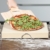 Relaxdays Pizzastein Set 5 cm Stärke mit Metallhalter und Pizzaschieber aus Holz HBT 7 x 43 x 31,5 cm rechteckiger Brotbackstein für Pizza und Flammkuchen mit Pizzaschaufel für Pizzaofen, natur - 2