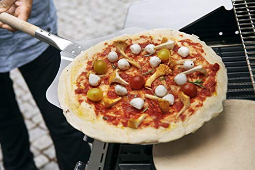 Rösle Pizzaschieber - Schaufel zum Einschieben und Entnehmen von Pizza - Aluminium, Gummibaumholz - 3