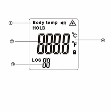 Stirne Pistole Infrarot elektronische Thermometer medizinisches Haus Temperaturgewehr Stirn hochpräzise Mess - 5