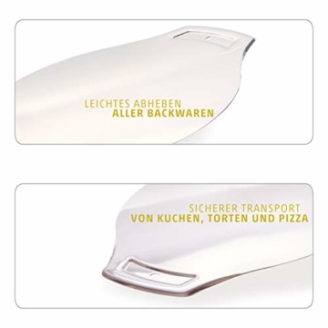 Tortenretter Kuchenheber Edelstahl Made in Germany – Pizzaschieber Pizzaheber zum mühelosen Heben von Pizza in und aus dem Ofen – Tortenheber für perfekte Kuchen und Torten - 3