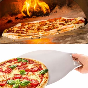 Tortenretter Kuchenheber Edelstahl Made in Germany – Pizzaschieber Pizzaheber zum mühelosen Heben von Pizza in und aus dem Ofen – Tortenheber für perfekte Kuchen und Torten - 4