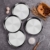 Velaze Pizzablech 4 teilig, Pizzatablett aus 18/8 Edelstahl, antihaftes Backblech, rund, Pizza & Flammkuchen, Pizzaform, ∅ 28 cm - 4