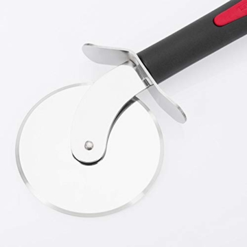 Westmark Pizzarad/Teigrad, Rostfreier Edelstahl, Rad-Durchmesser: 7,6 cm, Gallant, Schwarz/Rot, 29282270 - 3