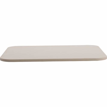 Westmark Pizzastein/Brotbackstein mit Untersatz, Maße: 38 x 30 cm, Rechteckig, Unglasierte Keramik, Beige, 32422260 - 3