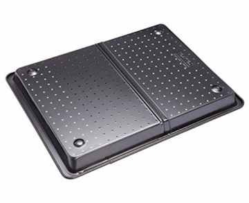Zenker Backblech perforiert (52-37 cm x 33 cm), Ofenblech, ausziehbar & verstellbar, Lochblech, universal geeignet für Baguette, Kuchen, Pizza & Plätzchen - 2