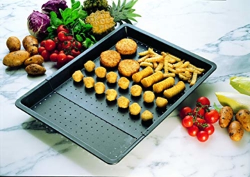 Zenker Backblech perforiert (52-37 cm x 33 cm), Ofenblech, ausziehbar & verstellbar, Lochblech, universal geeignet für Baguette, Kuchen, Pizza & Plätzchen - 8